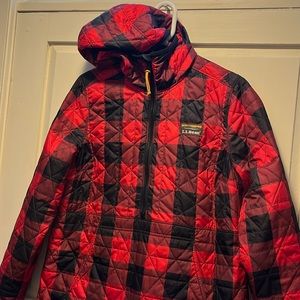 L.L. Bean Insulated Katahdin Pullover Buffalo Plaid NWOT